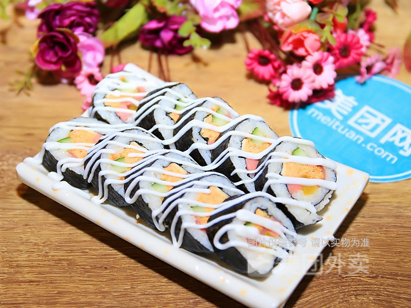 肉松沙拉紫菜卷图片