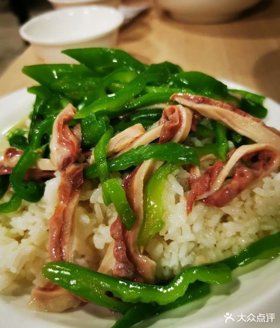 青椒肚丝盖饭图片