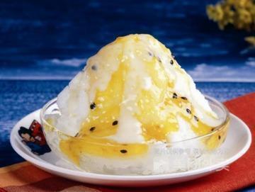 百香果牛奶冰图片