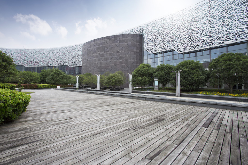 金鸡湖美术馆图片