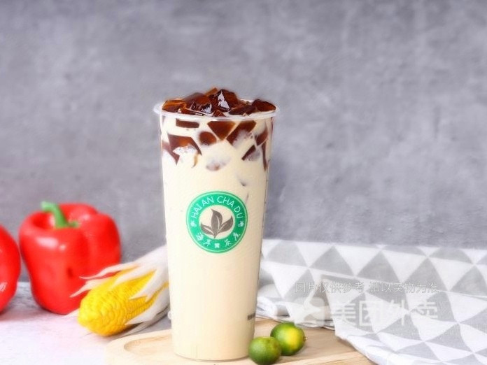 牛魔王黑钻奶茶图片