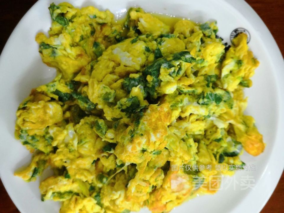 苏子叶炒鸡蛋图片