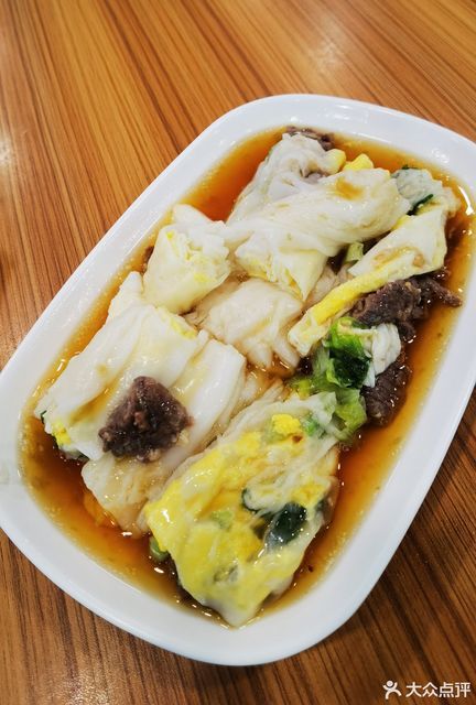 牛肉肠粉加蛋图片