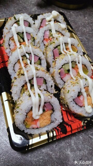 香松蟹肉卷寿司图片