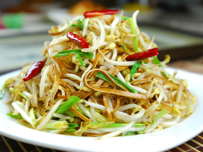 小炒笨豆芽图片