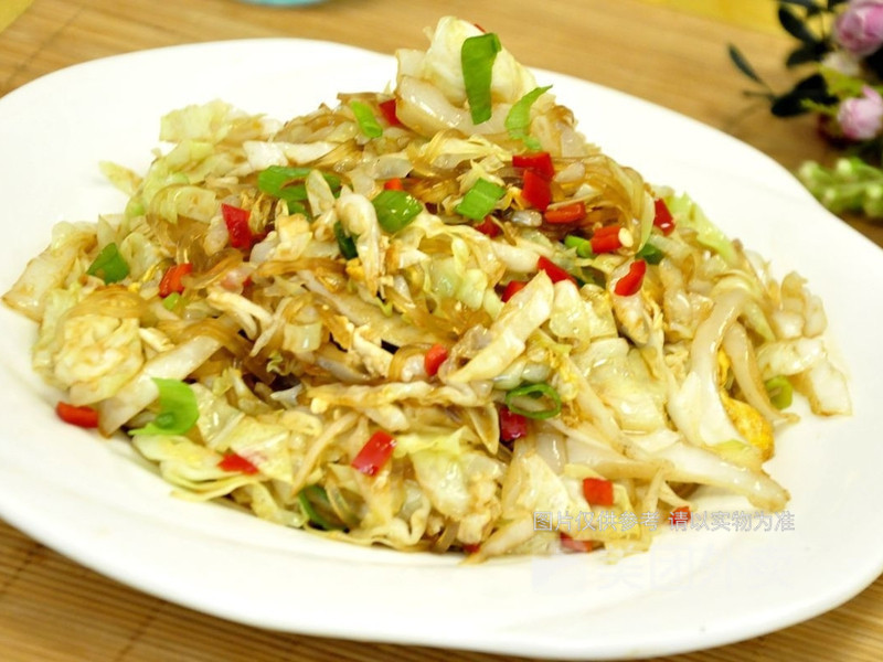 白菜炒粉丝图片