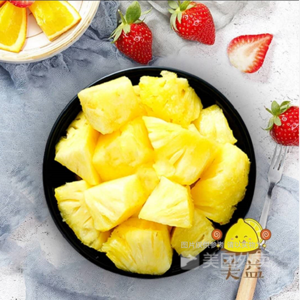 凤梨果切图片
