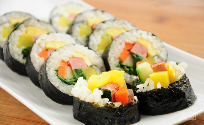 芝士培根紫菜包饭图片