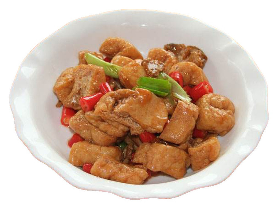 油豆腐烧肉盖浇饭图片