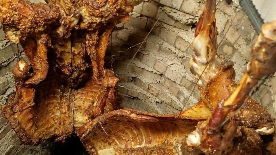 杜家原始坑烤图片