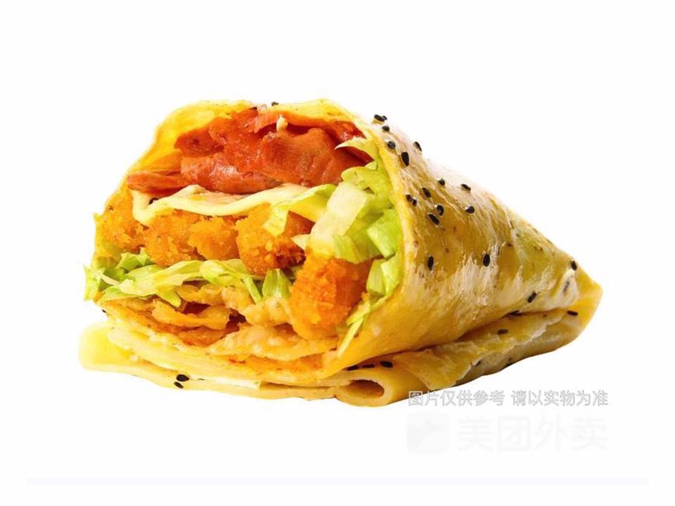 鸡柳里脊煎饼图片