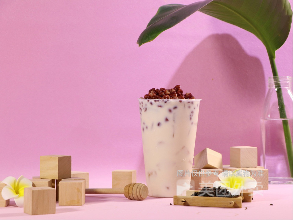 相思红豆奶绿图片