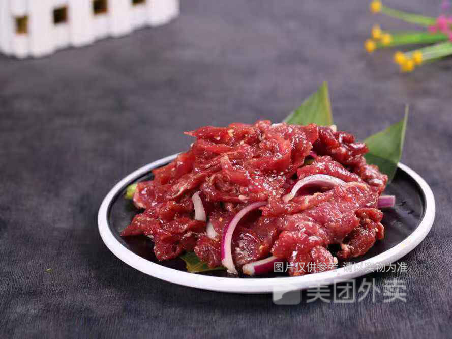 朝鲜生拌牛肉图片
