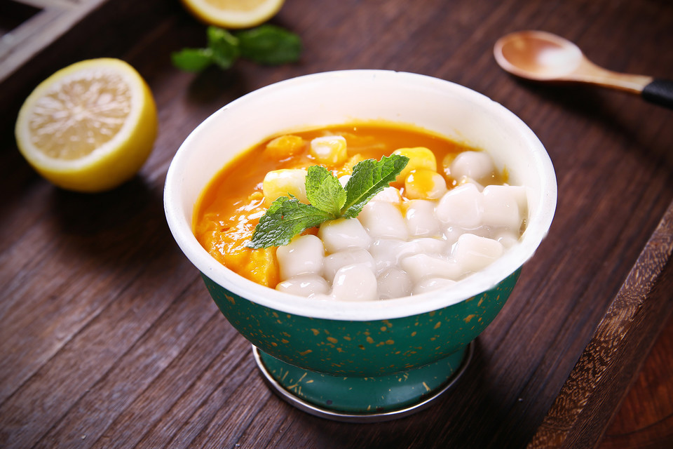 芒果冰汤圆图片