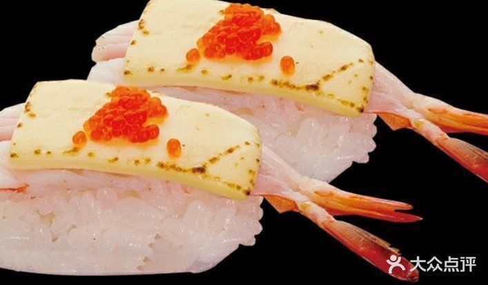 火焰熟虾寿司图片