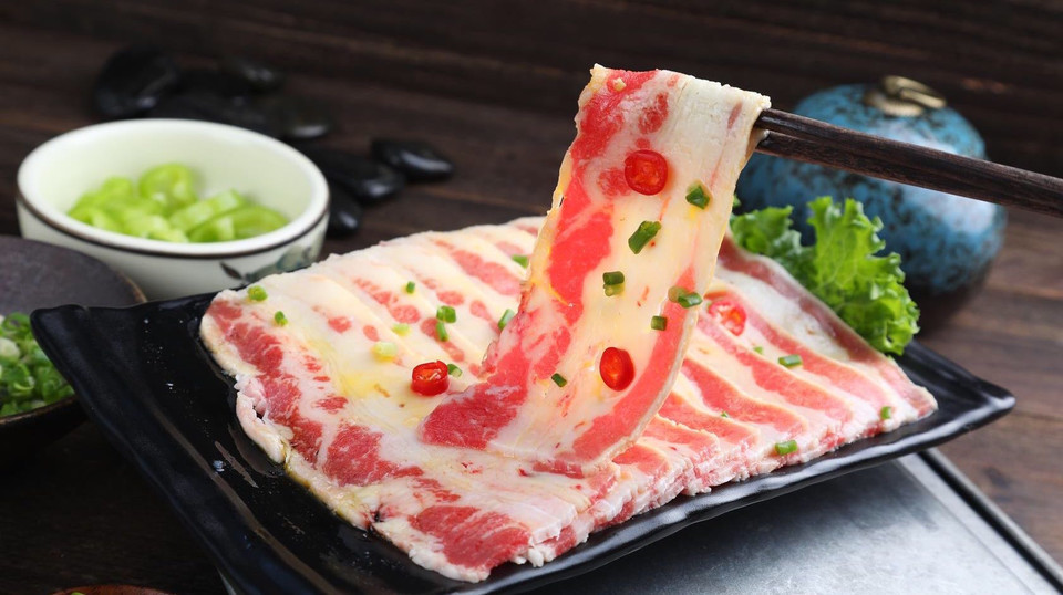 炭烤牛五花图片