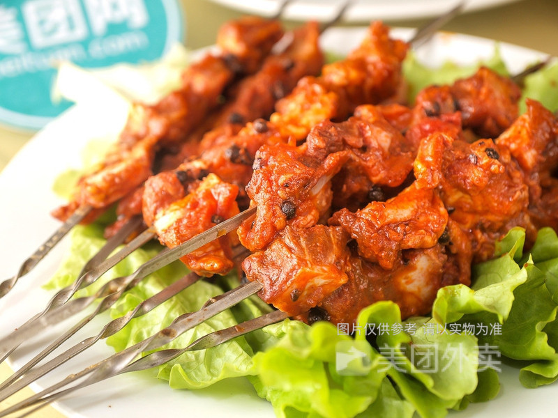 香辣龙骨串图片