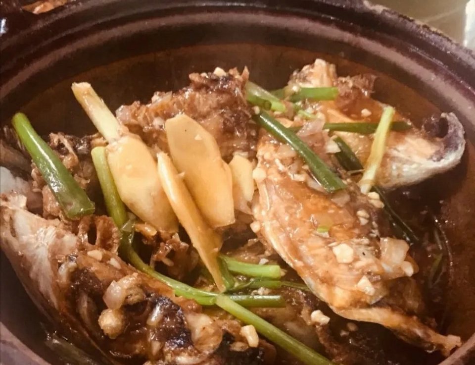 沙姜焗鱼头图片