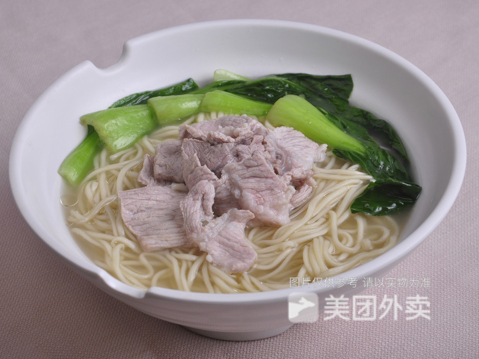 瘦肉菜汤面图片
