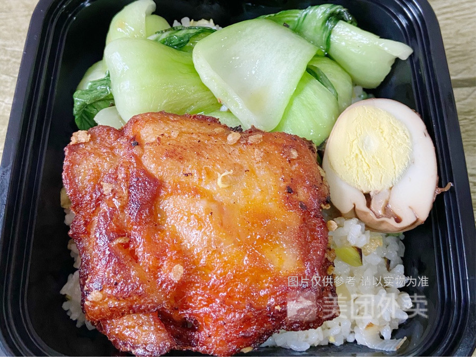 奥尔良腿排饭图片