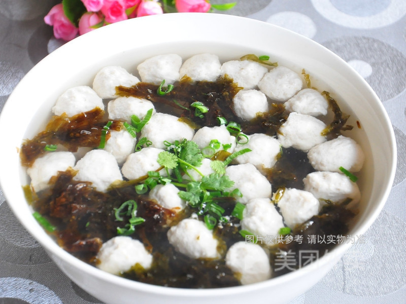 紫菜鱼丸汤图片