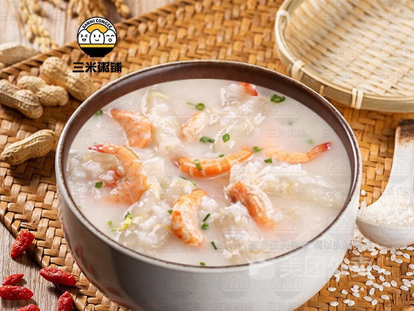 瘦肉鲜虾粥图片