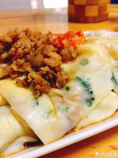 鸡蛋猪肉肠粉图片