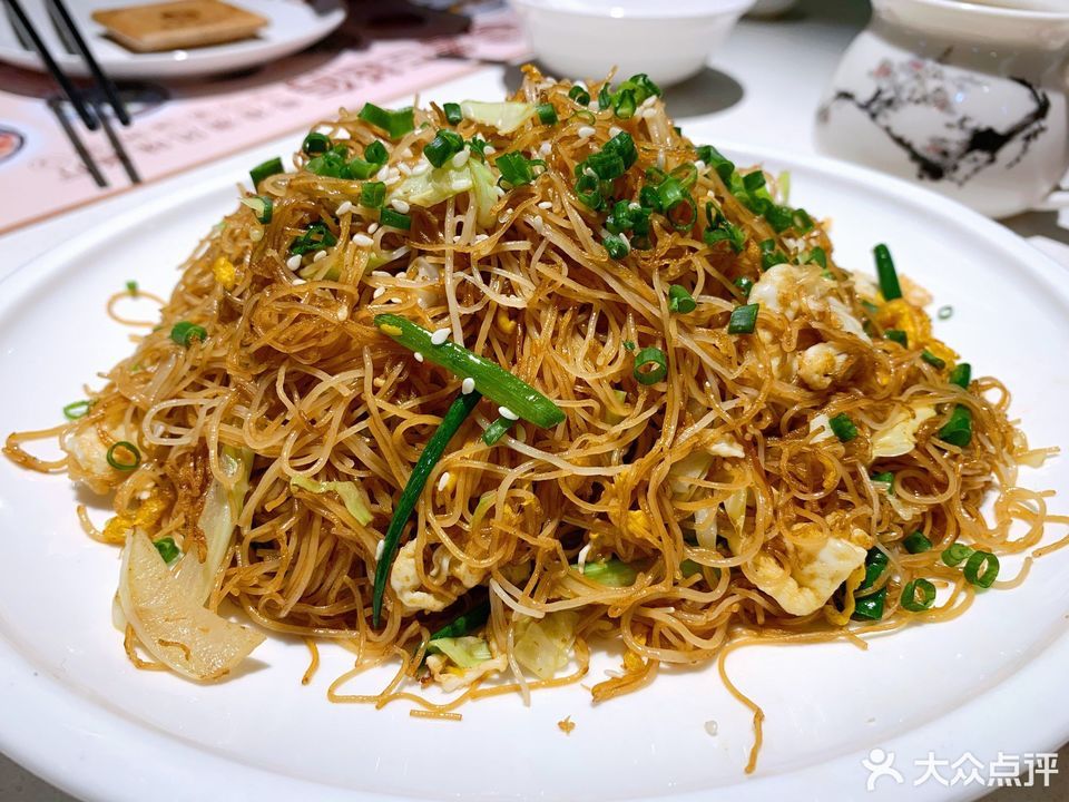 鸡蛋三丝炒米粉图片