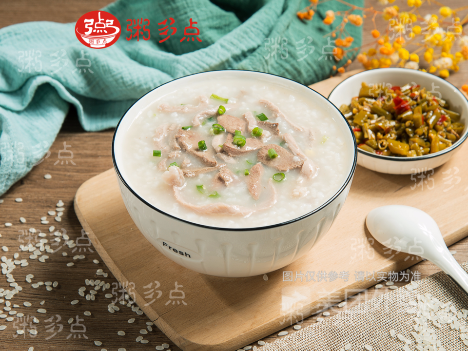 猪肝瘦肉粥图片