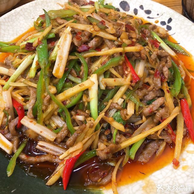 姜丝炒牛肉图片
