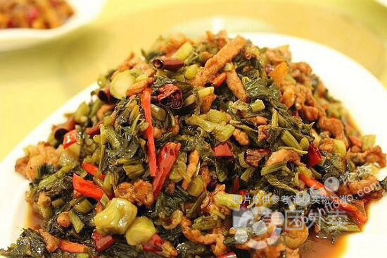 雪菜肉丝盖浇饭