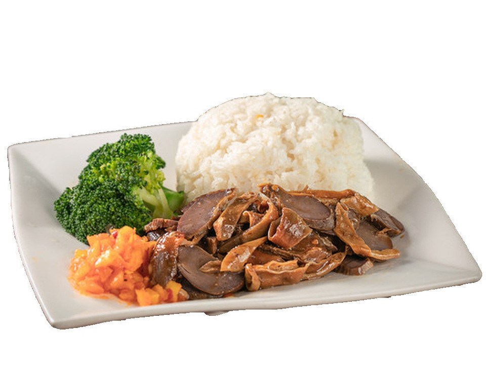 烧鸭拼鸭肾饭图片