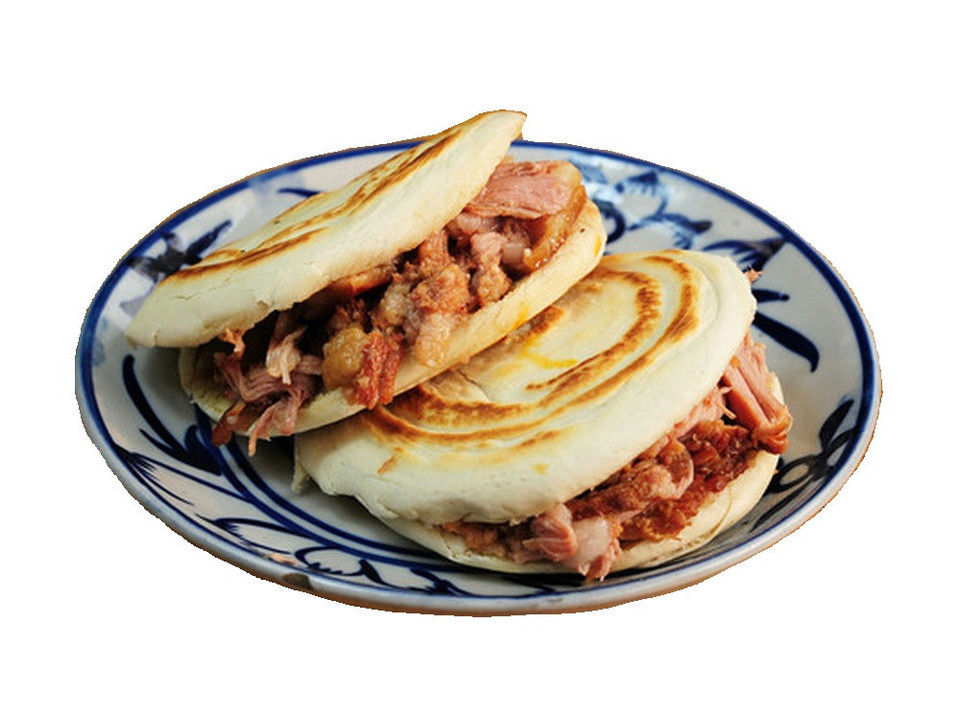 奥尔良肉夹馍图片