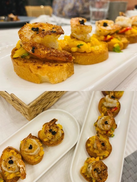 鲜虾芒果塔塔图片