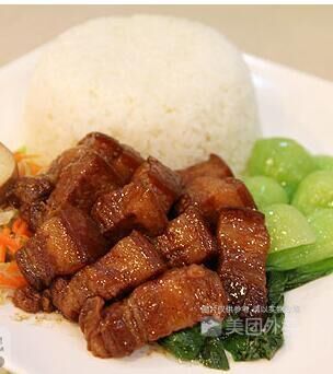 黄焖猪肉饭图片