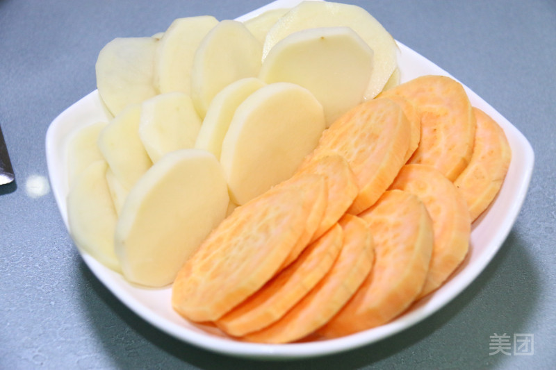 土豆红薯拼盘图片