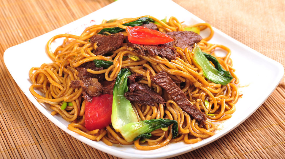 牛肉炒面图片