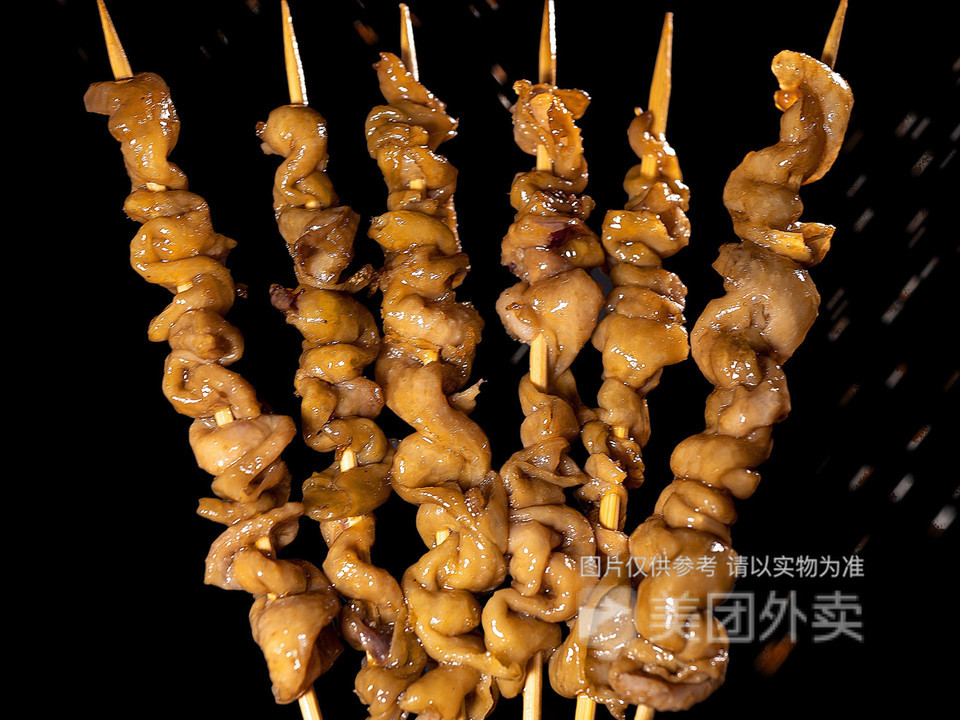 炸鸡皮串串图片