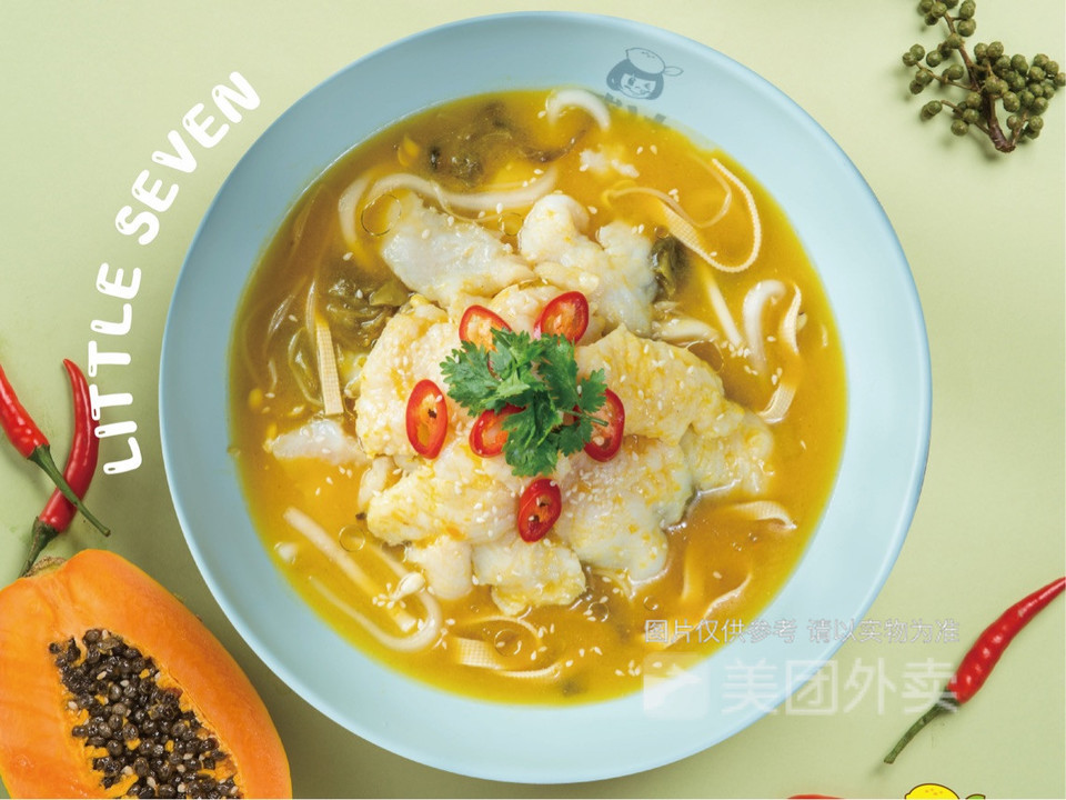 金汤酸菜鱼米线图片