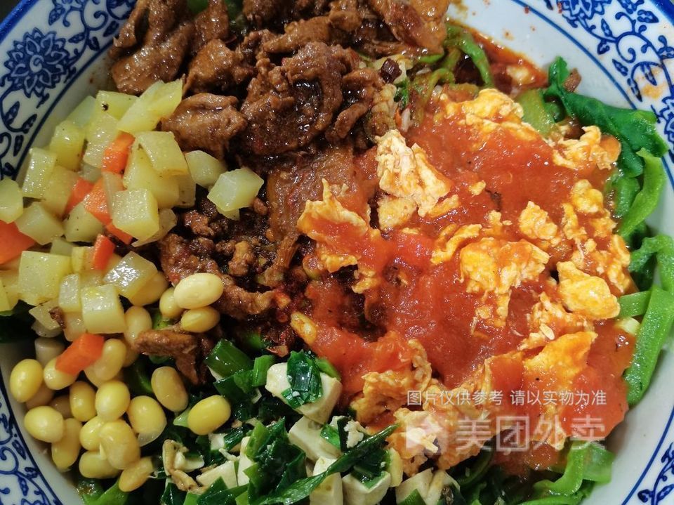 招牌三合一菠菜面图片