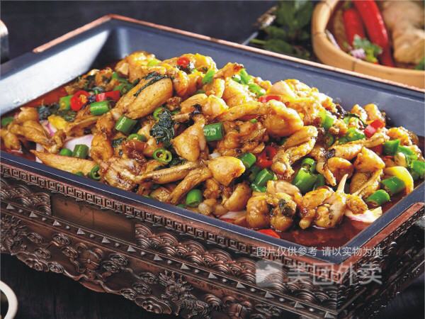 青椒紫苏跳跳蛙图片