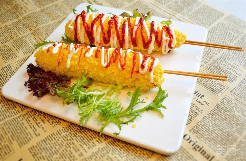 网红芝士热狗棒图片