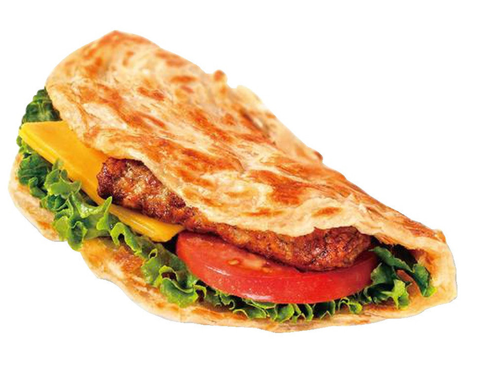 鸡柳手抓饼图片