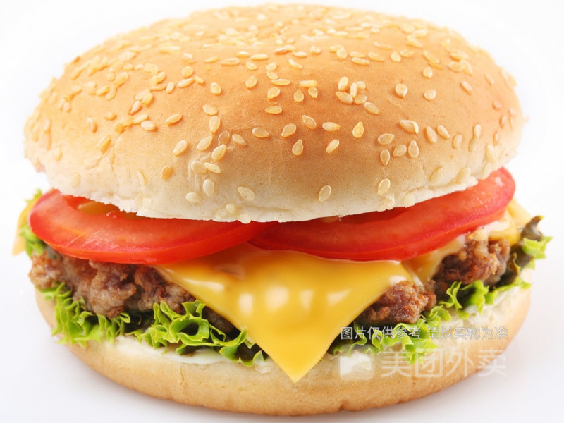 煎蛋火腿汉堡图片