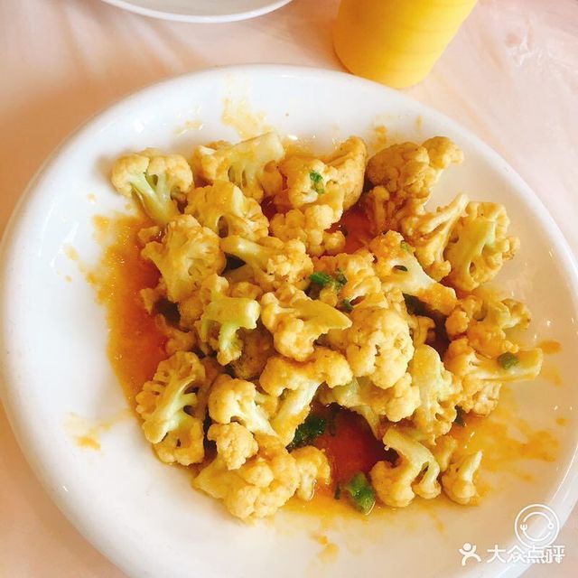 咸蛋黄焗花菜图片