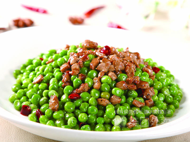 豌豆米肉沫图片