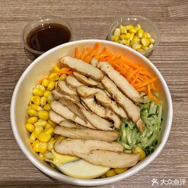 低卡鸡丝荞麦面图片