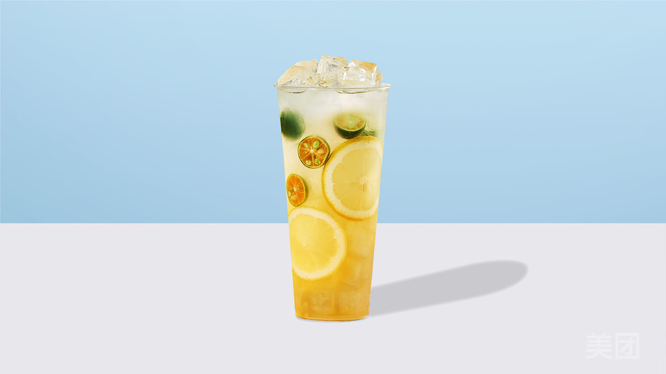 海盐柠檬冰茶图片