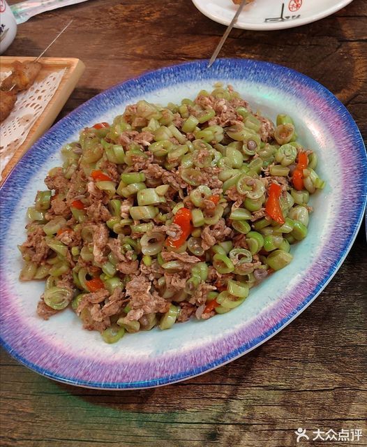 虾酱炒芸豆图片