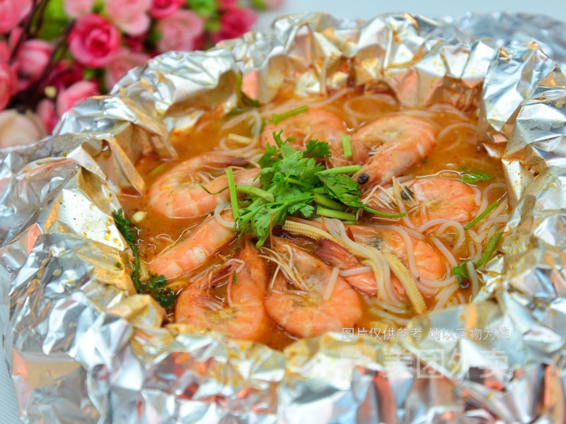 酸汤基围虾粉图片